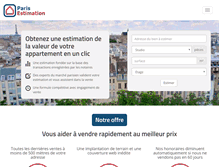 Tablet Screenshot of parisestimation.com